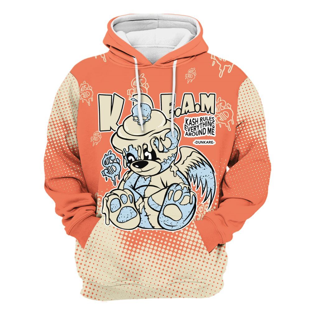 Hoodie To Match DJ Khaled Crimson Bliss 5s - Loot Bear Unique Drip All Over Print