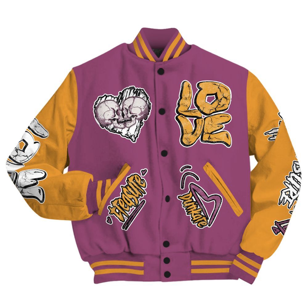 Varsity Jacket To Match High OG Brotherhood 1s - Skull Bear All Over Print