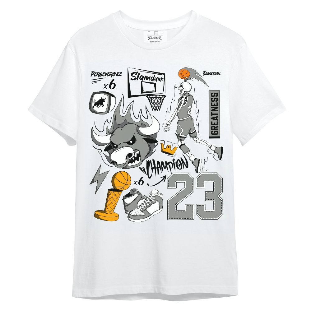 Shirt To Match Paris Olympics 4s - 23 Doodle Basketball Legend Skeleton Unisex Shirt