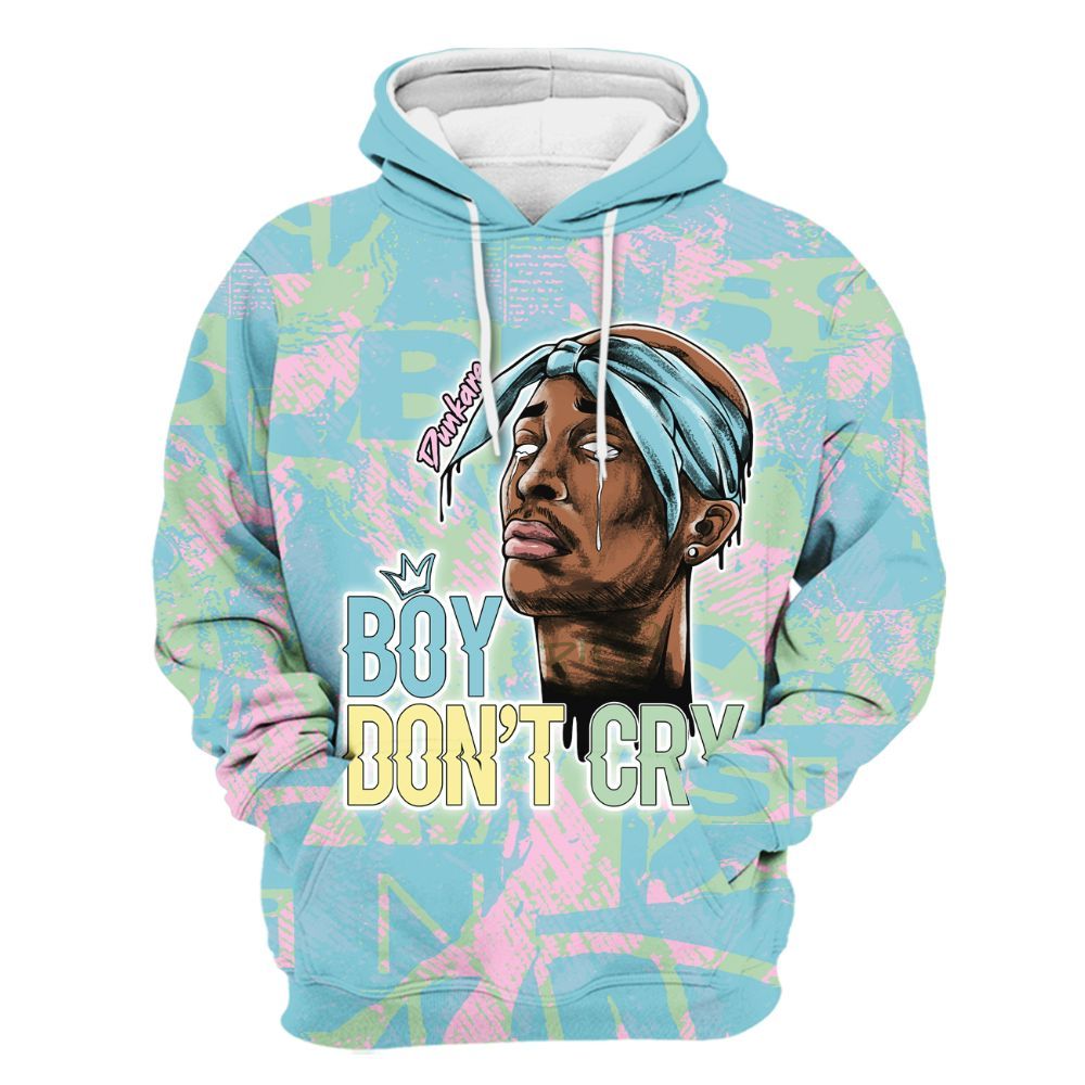 Hoodie To Match SB Dunk Low Visty - Boiz Ain't Cry Unique Abstract All Over Print