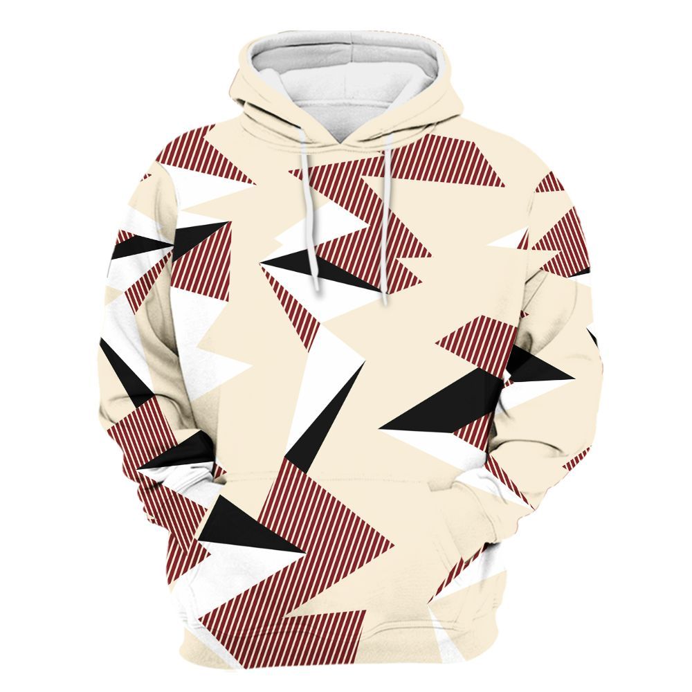Hoodie To Match Valentine's Day 2026 4s - Geometric Camouflage Pattern All Over Print