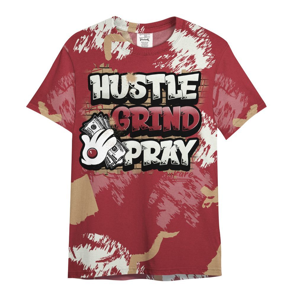Shirt To Match Chicago 2025 40s Shirt, Hustle Grind Pray Graphic Street Style All Over Print