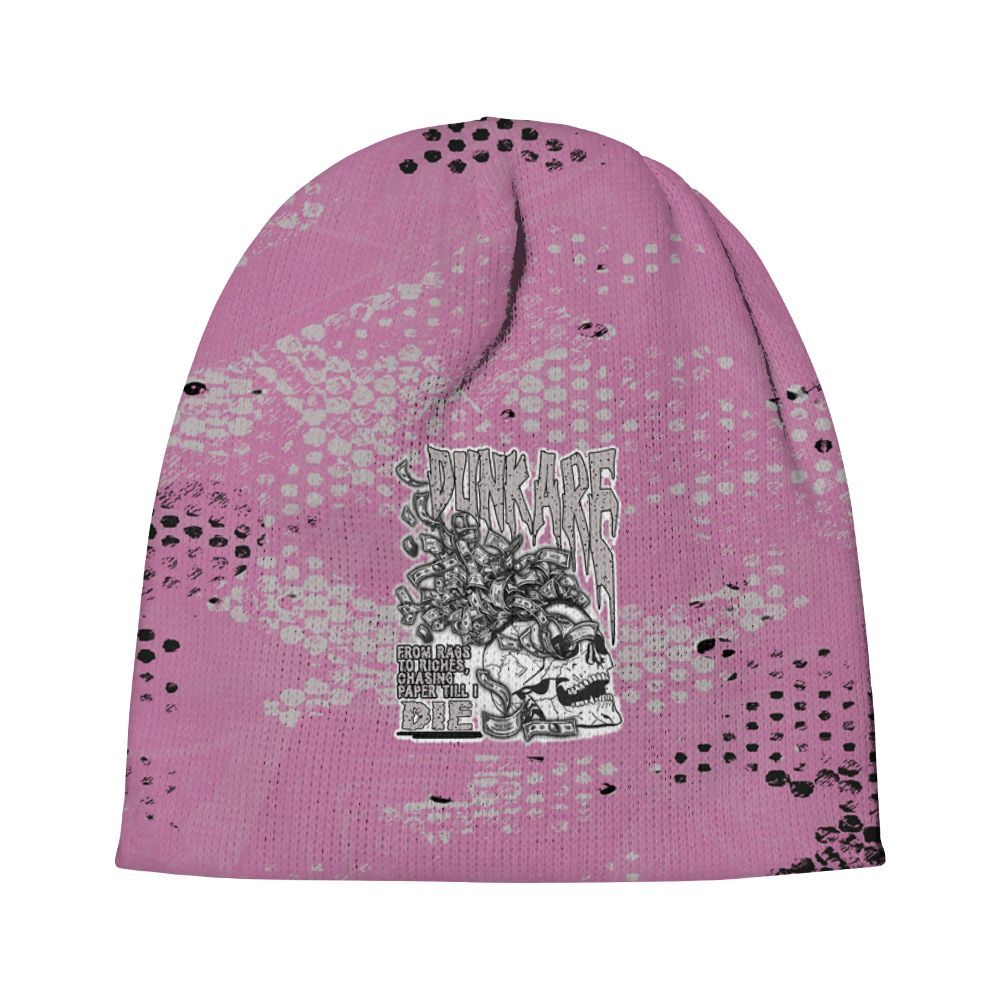 Beanie Hat To Match Neutral Grey Black White Orchid 4s - From Rags To Riches Graphic