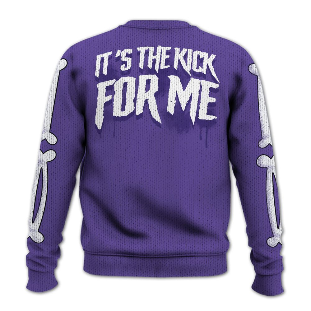 Knitted Sweater To Match Air Max Waffle SP Voltage Purple - It's The Kick For Me