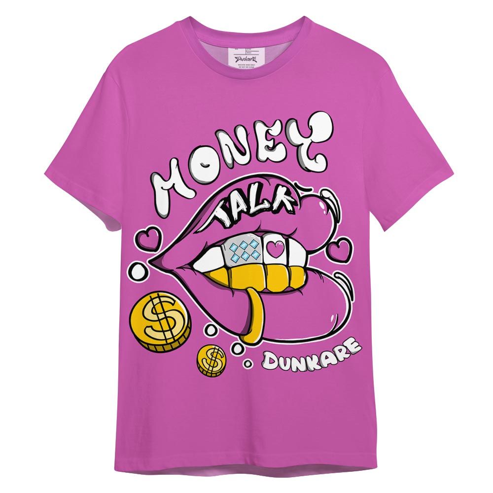 Shirt To Match Hyper Violet 4s - Lips Money Talk Shirt 3D Graphic Outfit 0705 LGH