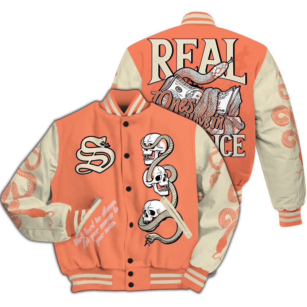 Varsity Jacket To Match DJ Khaled Crimson Bliss 5s - Snake Move In Silence All Over Print
