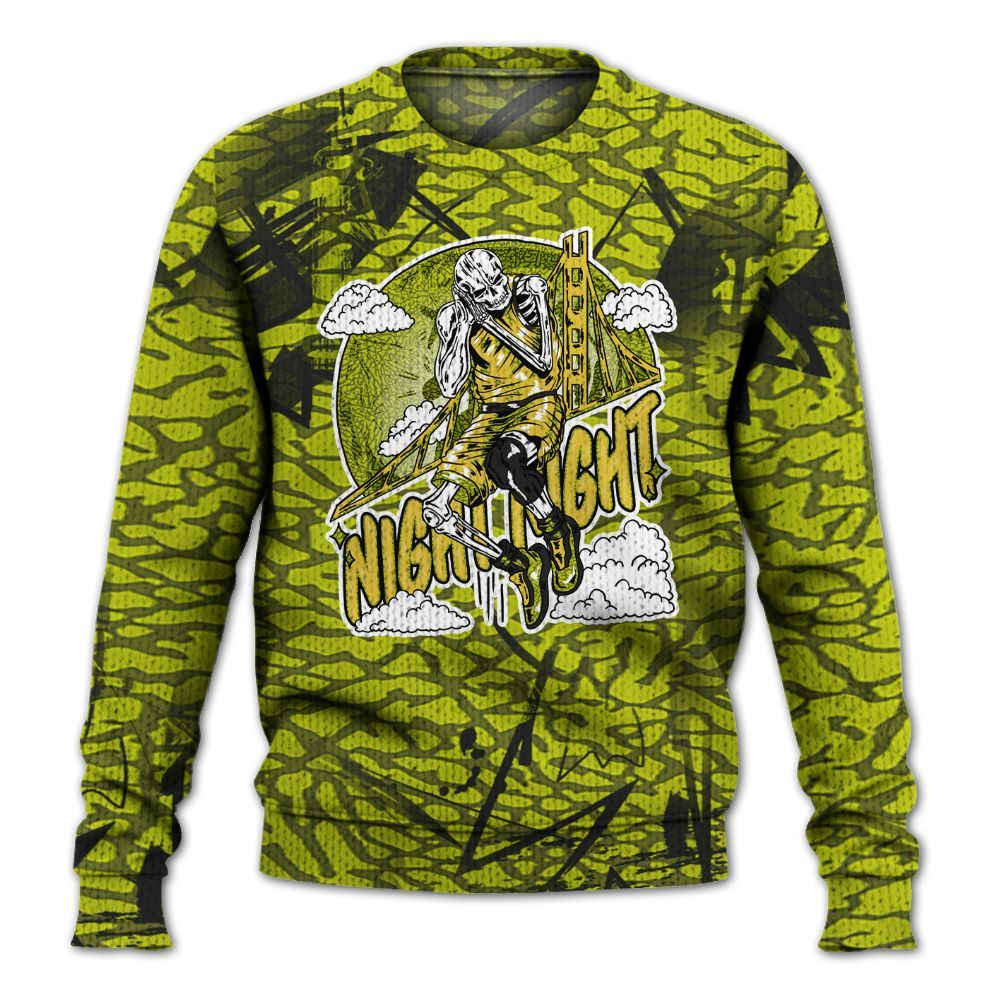 Knitted Sweater To Match Dunk Low QS Halloween Skull - Seeya Skeleton Messyz