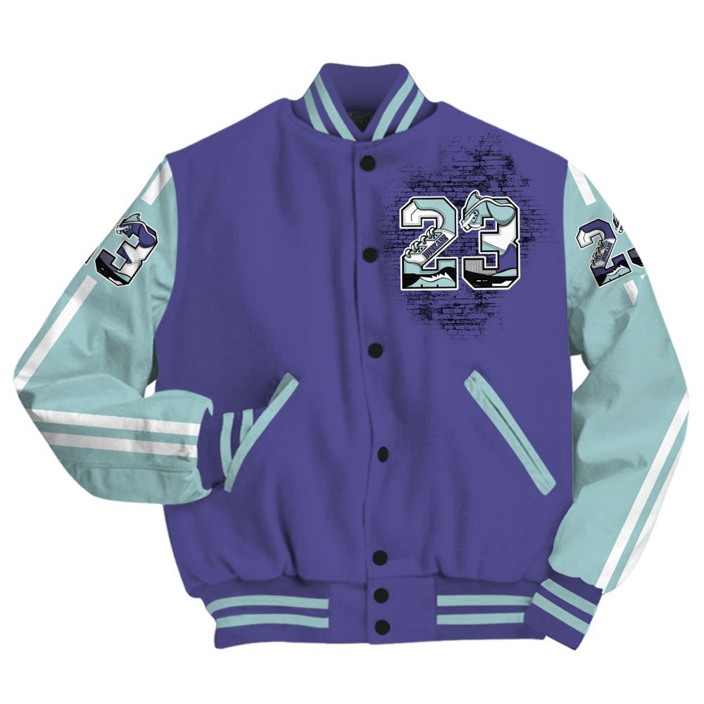 Varsity Jacket To Match Air Ship PE Hornets - Custom Name Number 23 5s All Over Print