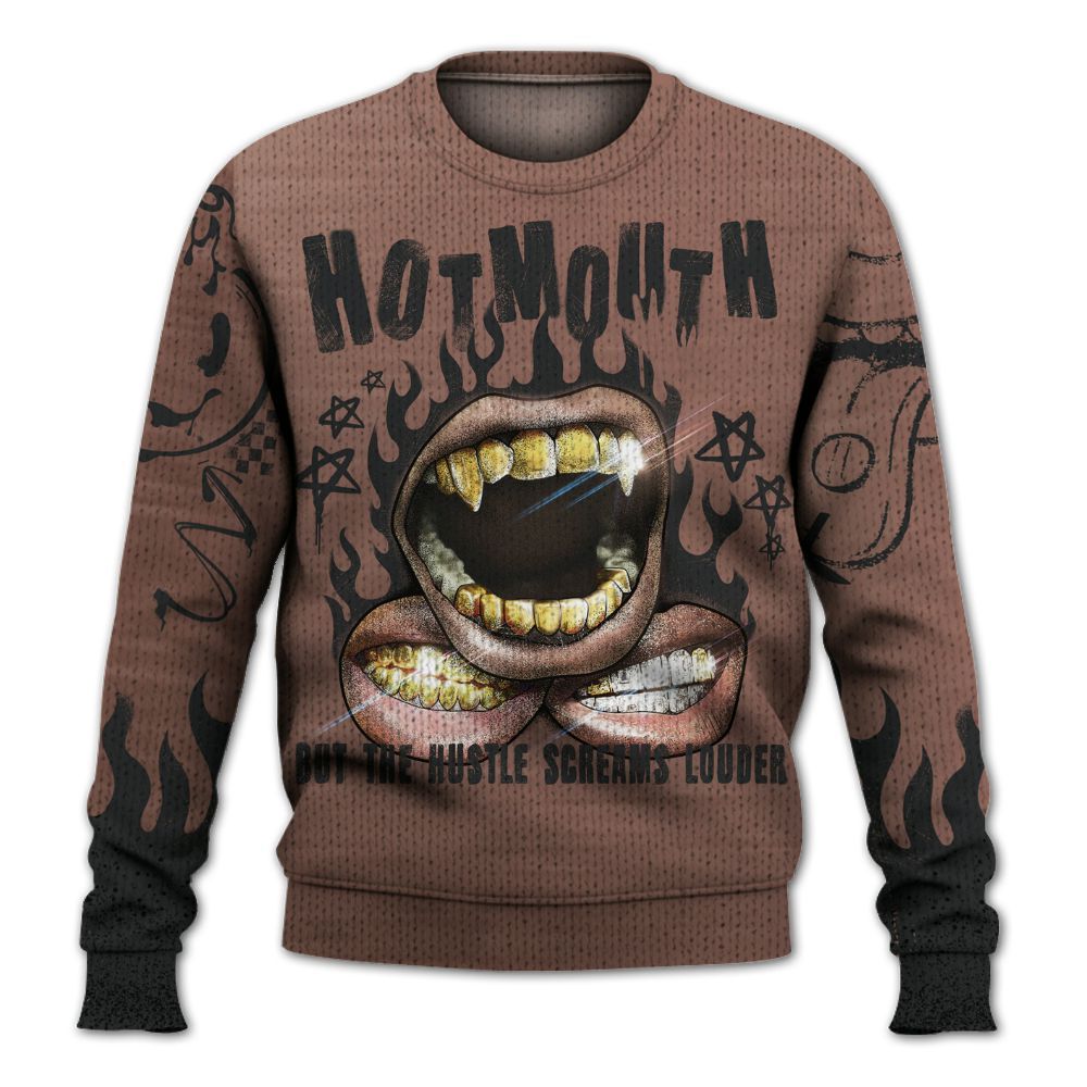 Knitted Sweater To Match KD 4 Christmas - Mouth Burning Street Style