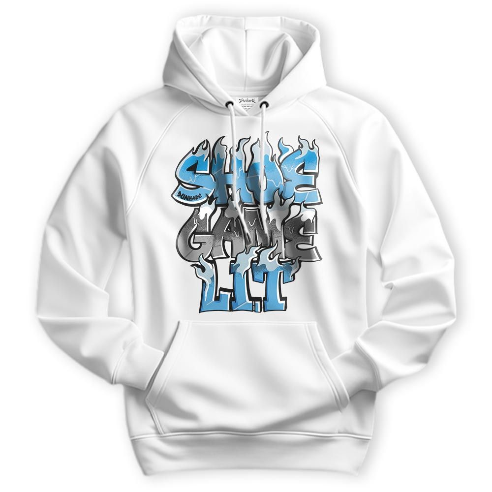 Sweatshirt To Match Powder Blue 9s Hoodie - Shoe Game Lit Graphic Hoodie Unisex