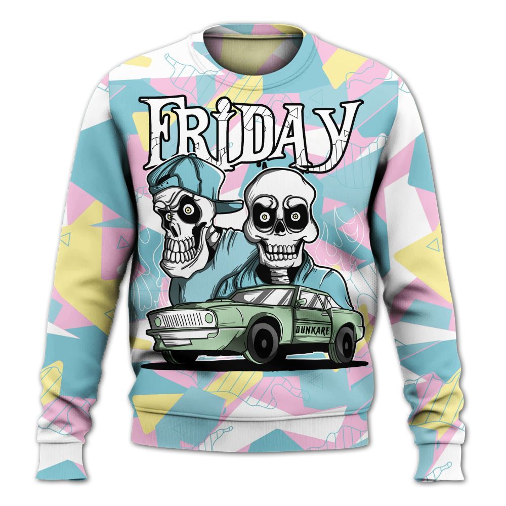 Sweatshirt To Match SB Dunk Low Visty - Friday Funny Retro All Over Print