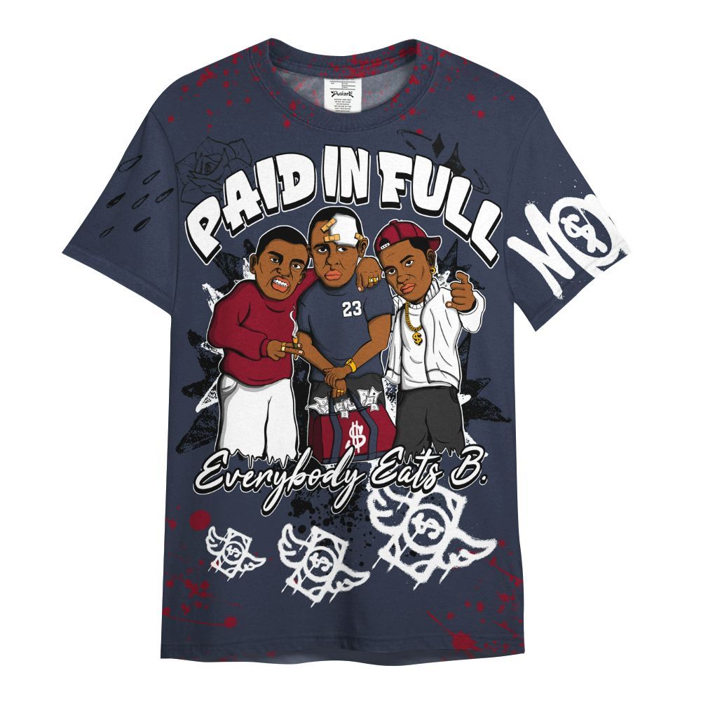 Shirt To Match OG Low Howard University 2026 1s - Everybody Paid In Full Crayon All Over Print