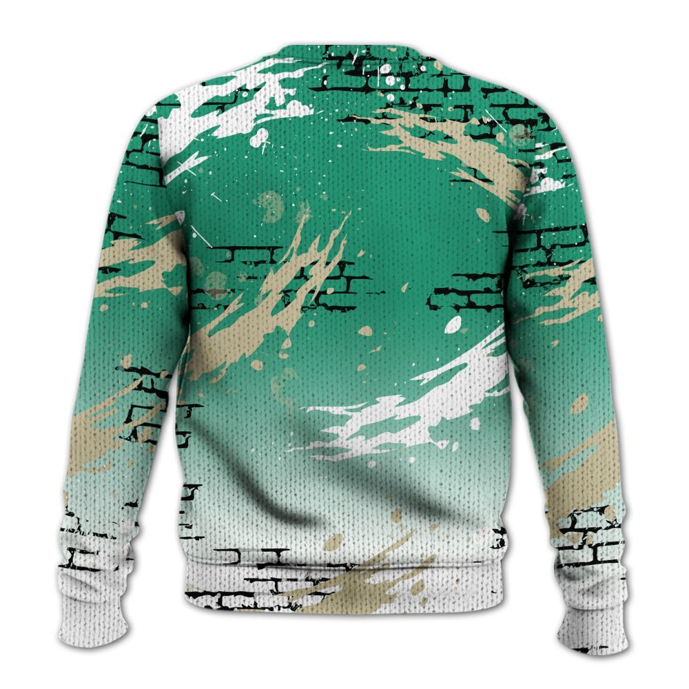 Knitted Sweater To Match Pine Green 4s - Values Of Loyalty Drip