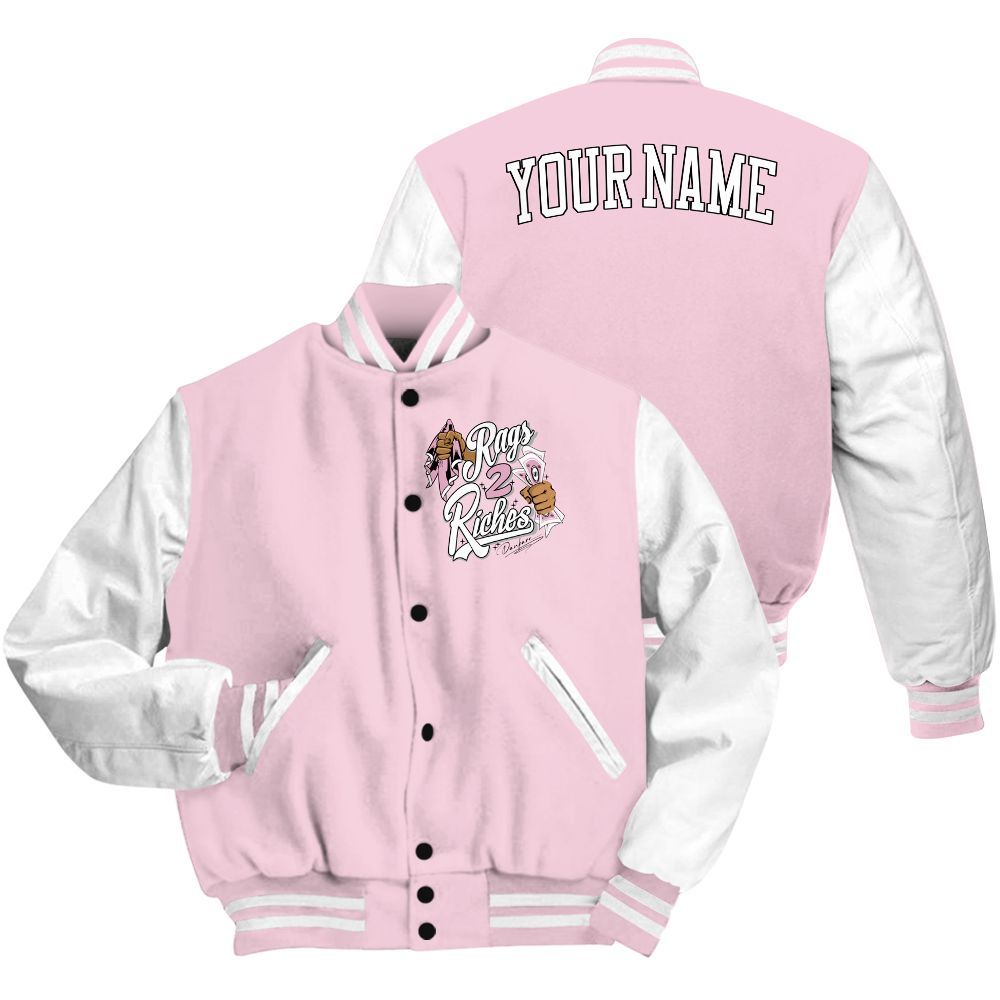 Varsity Jacket To Match Orchid 4s - Custom Name Rag 2 Riches All Over Print
