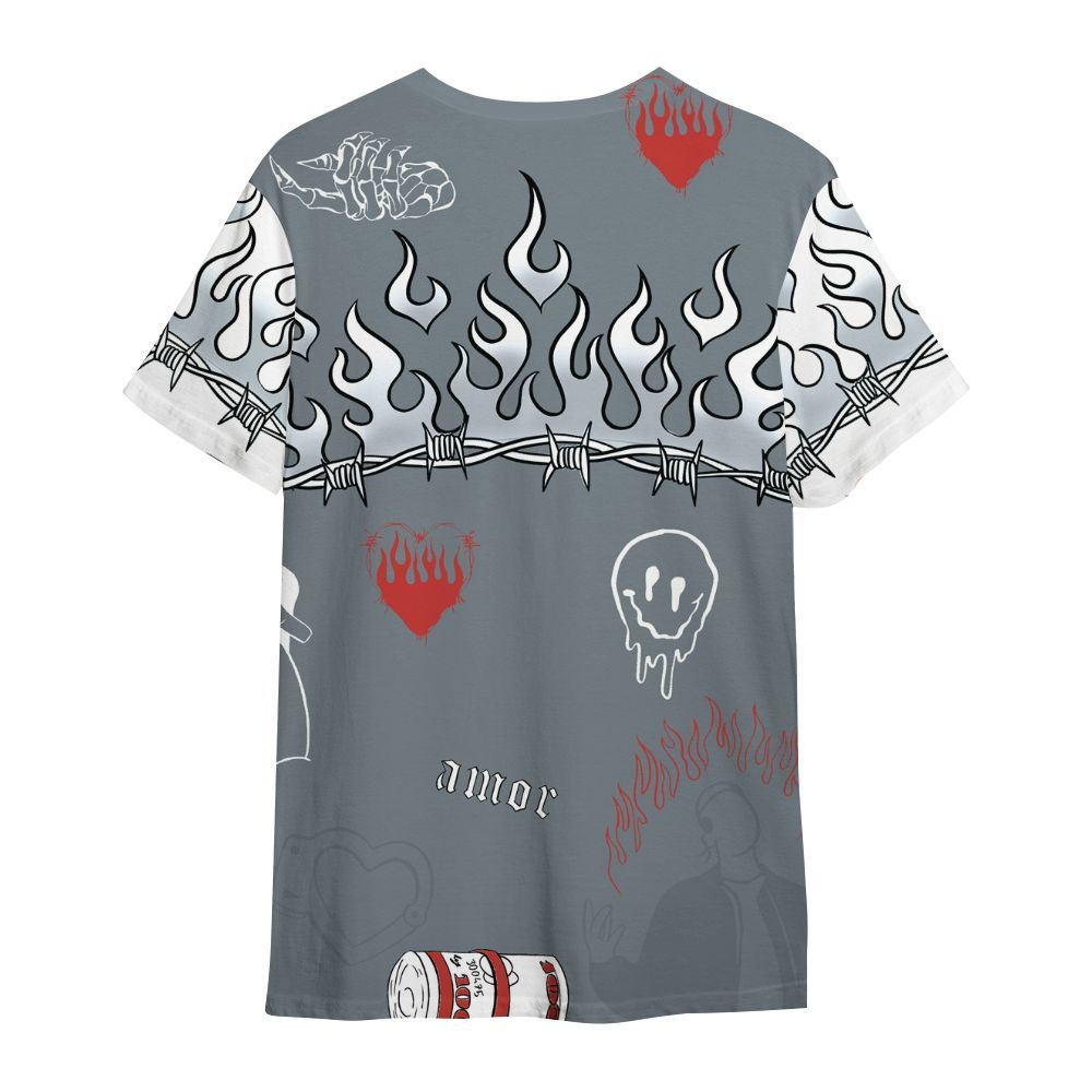 Shirt To Match Wolf Grey 13s - Snake Trust No One All Over Print