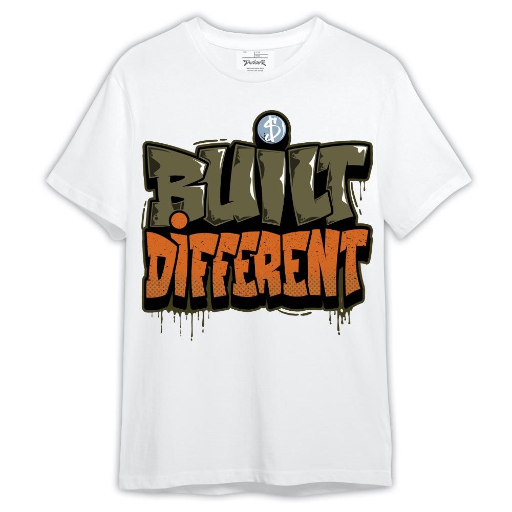 Shirt To Match Olive 5s - Graphic Built Different Shirt Outfit