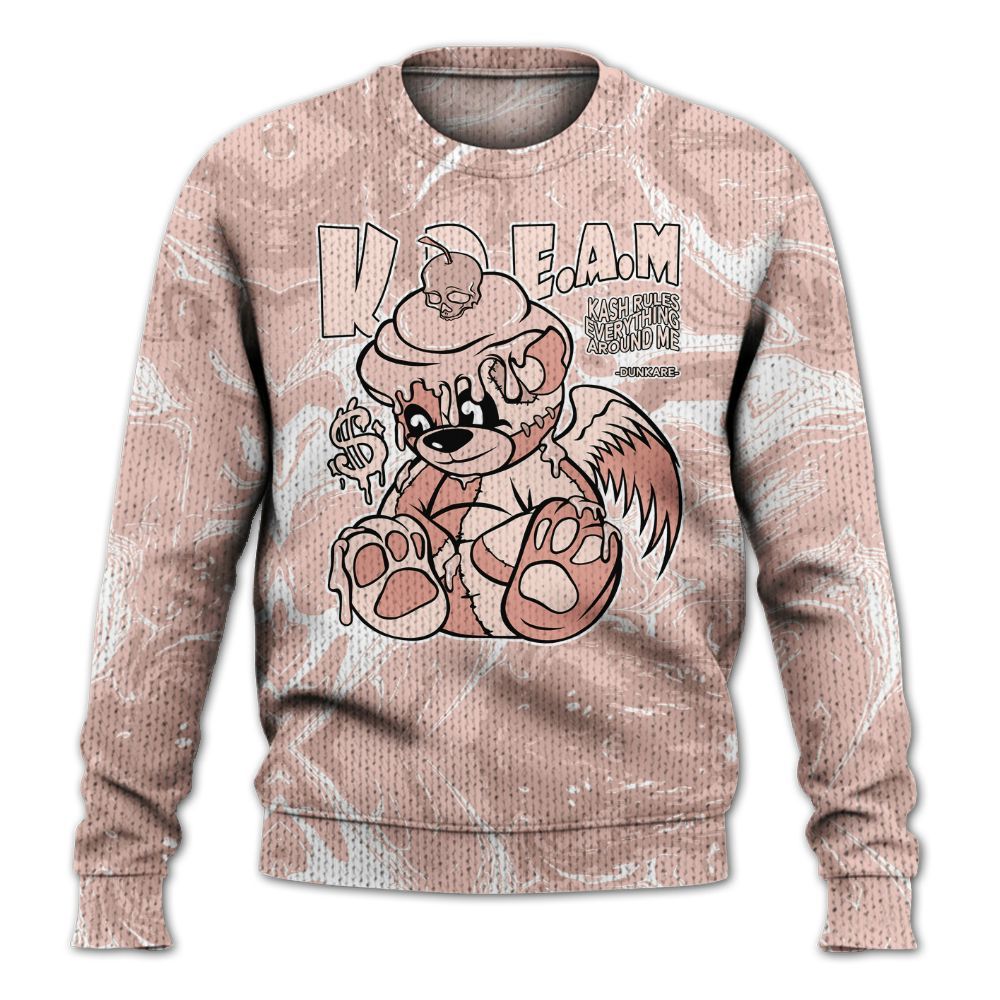 Knitted Sweater To Match Low Legend Pink 11s - Loot Bear Liquid