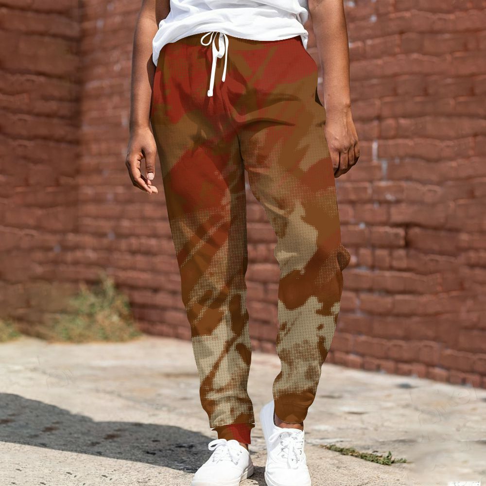 Sweatpant To Match Archaeo Brown 5s - Abstract Halftone Graphic All Over Print