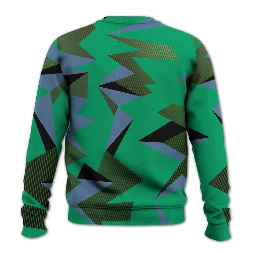 Sweatshirt To Match Foamposite Pro Pine Green 2025 - Geometric Camouflage Pattern All Over Print