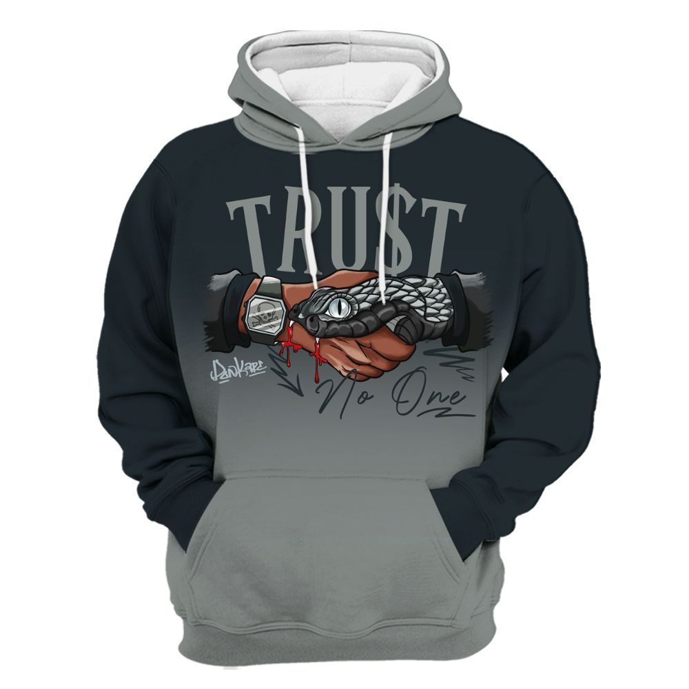 Hoodie To Match Retro Georgetown 6s - Snake Trust No One Drip All Over Print