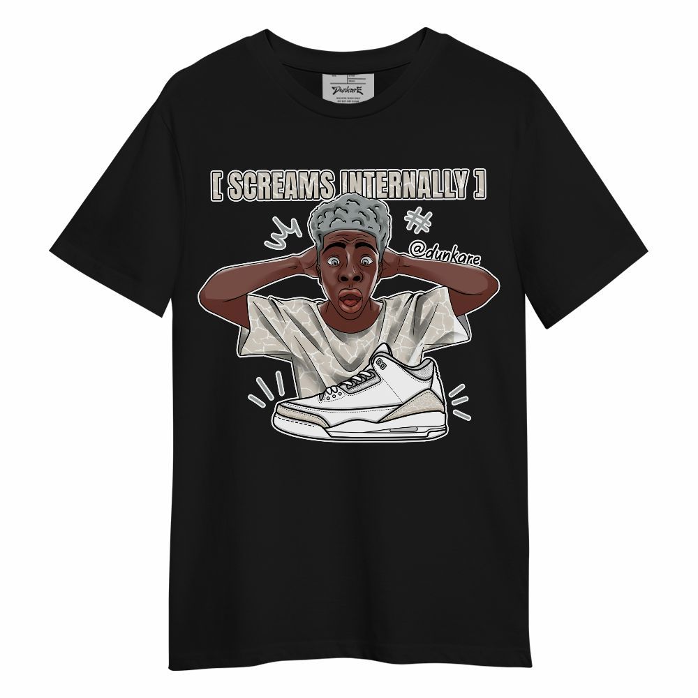 Shirt To Match Retro Pure Money 3s - Scream Internally Graphic