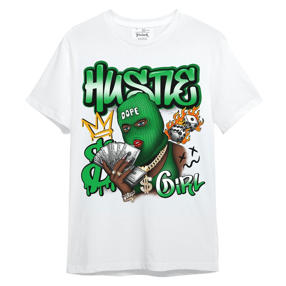Shirt To Match Lucky Green 5s - Money Hustles Girl Streetwear Unisex Shirt