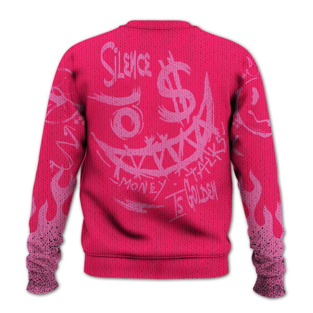 Knitted Sweater To Match Air VaporMax Plus Triple Pink - Mouth Burning Street Style