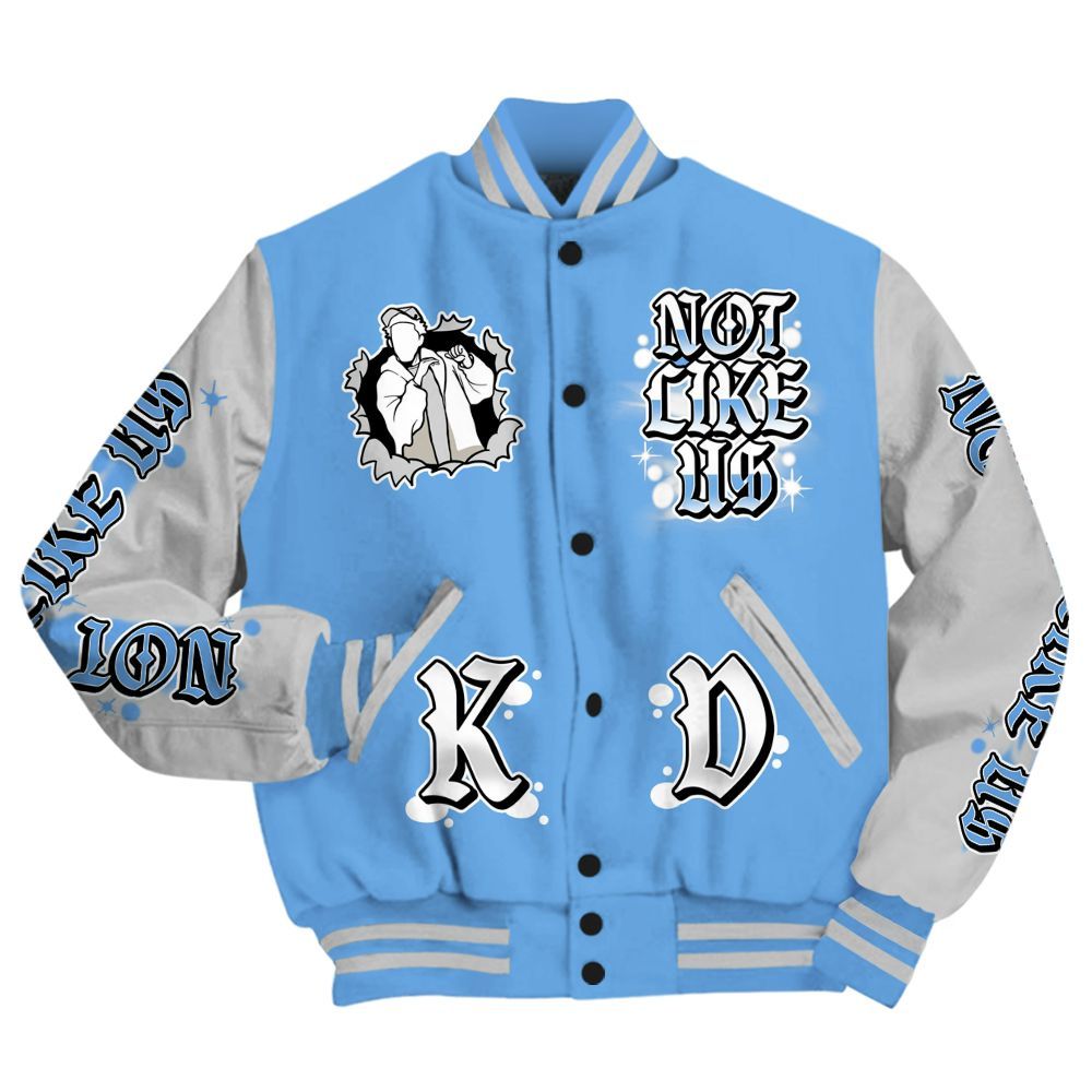 Varsity Jacket To Match University Blue 6s - None Like Us Graphic All Over Print