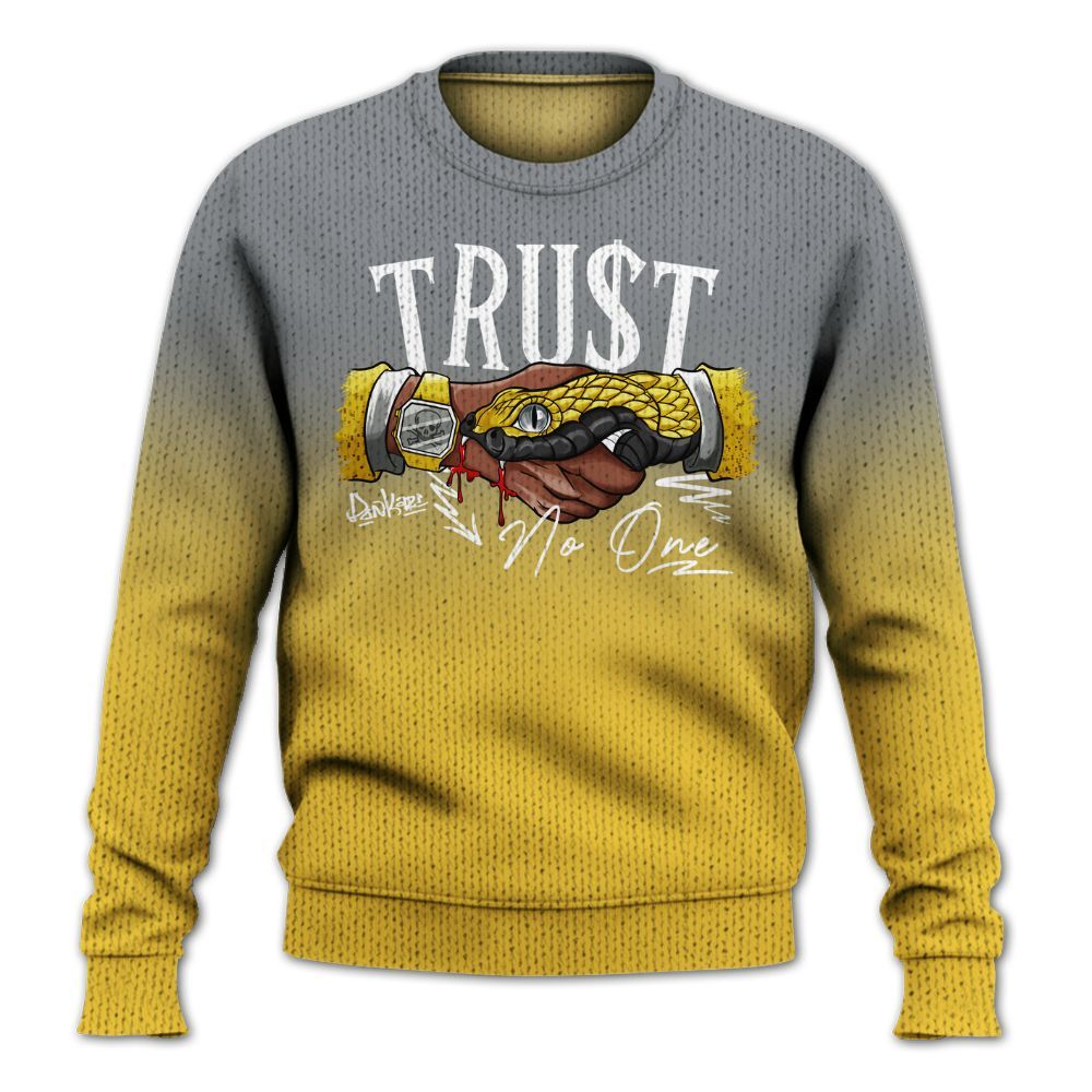 Sweater To Match Retro Tokyo 5s, Trust No One Drip Graphic