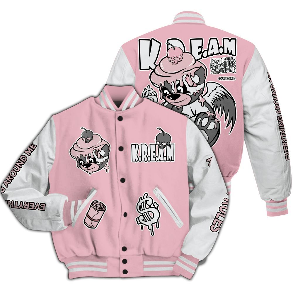 Varsity Jacket To Match Air Max DN Pink Foam - Loot Bear All Over Print