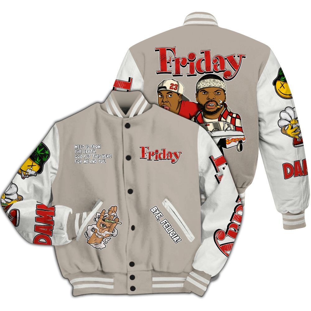 Varsity Jacket To Match Low OG Phantom 1s Shirt, Friday Sneaker Stress Style All Over Print