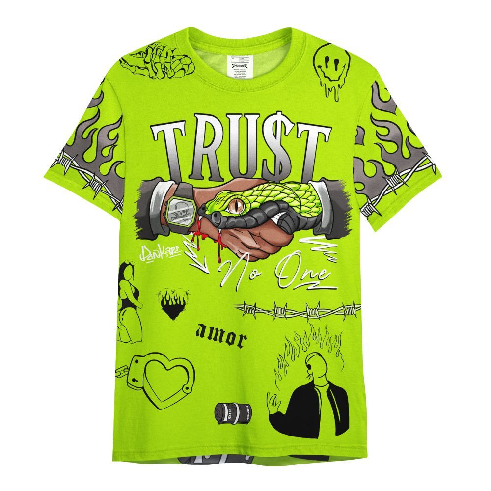 Shirt To Match Foamposite Voltage Black Air Pro 2026 - Snake Trust No One All Over Print
