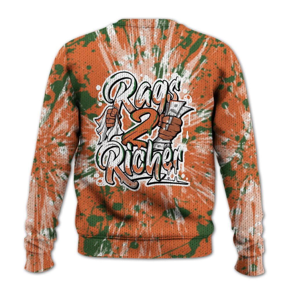 Knitted Sweater To Match Low Miami 5s - Rag 2 Rich Graphic Luxury