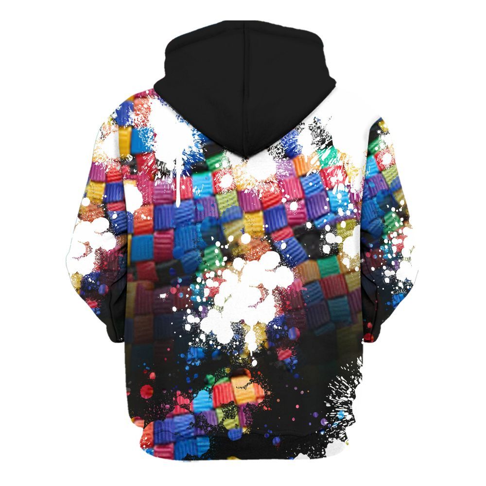 Hoodie To Match Air Rainbow Weave - Trust No One Scary All Over Print