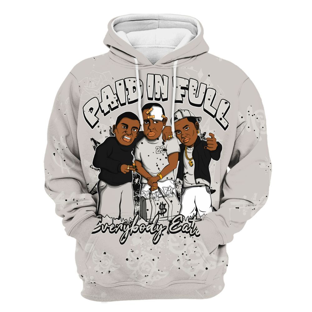 Hoodie To Match The Classic 40s - Everybody Paid In Full Crayon All Over Print