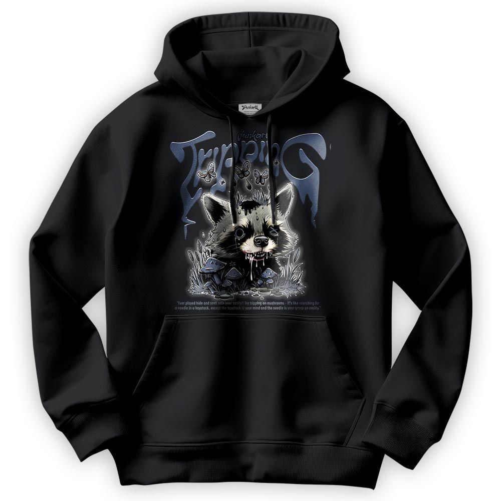Sweatshirt To Match Low Diffused Blue 11s Hoodie - Tripping Raccoon Hoodie Unisex