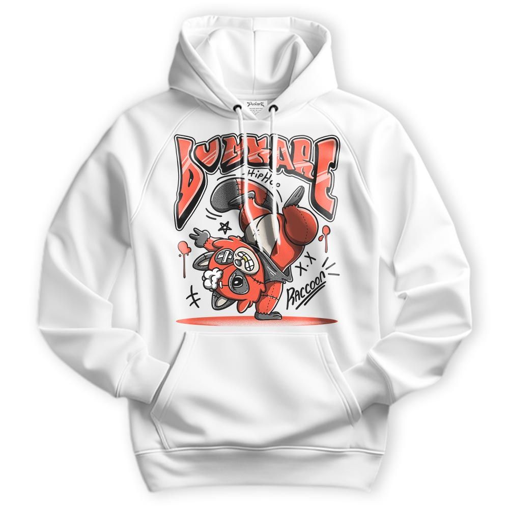 Sweatshirt To Match Georgia Peach 3s Hoodie - Freestyle Hip Hop Raccoon Hoodie Unisex 1505 DNY