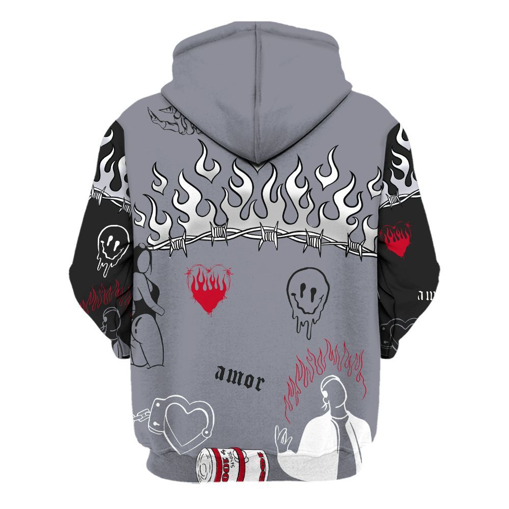 Hoodie To Match Retro Black Flint 13s - Snake Trust No One All Over Print