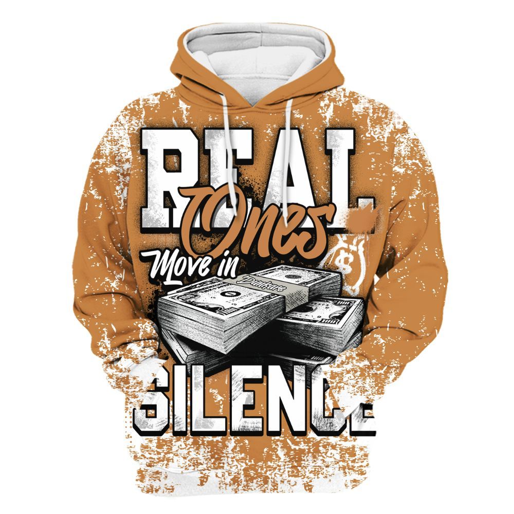 Hoodie To Match Dunk Low Nature Wheat Suede - Move In Silence Money Street Retro All Over Print