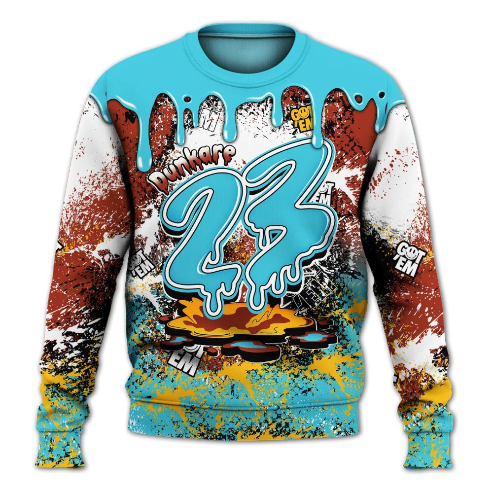 Sweatshirt To Match SB Dunk Di'Orr Greenwood - Dripping 23 Drip All Over Print