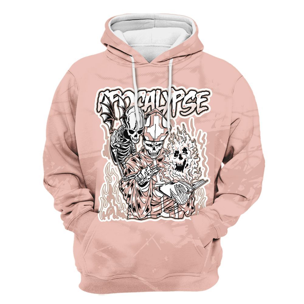 Hoodie To Match Dunk Low Pink Velvet - Apocalypse Skeleton Profound All Over Print