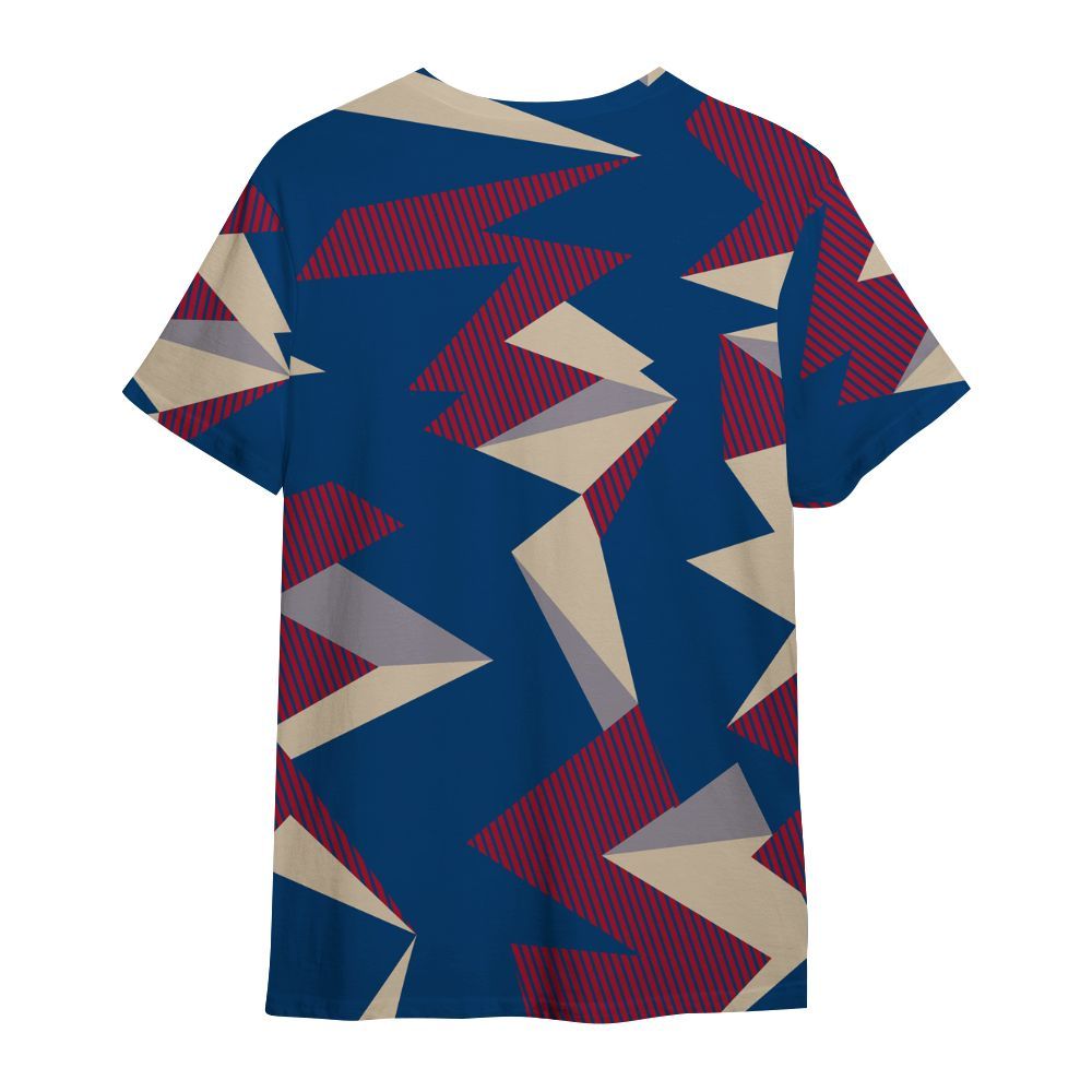 Shirt To Match Rare Air 4s - Geometric Camouflage Pattern All Over Print