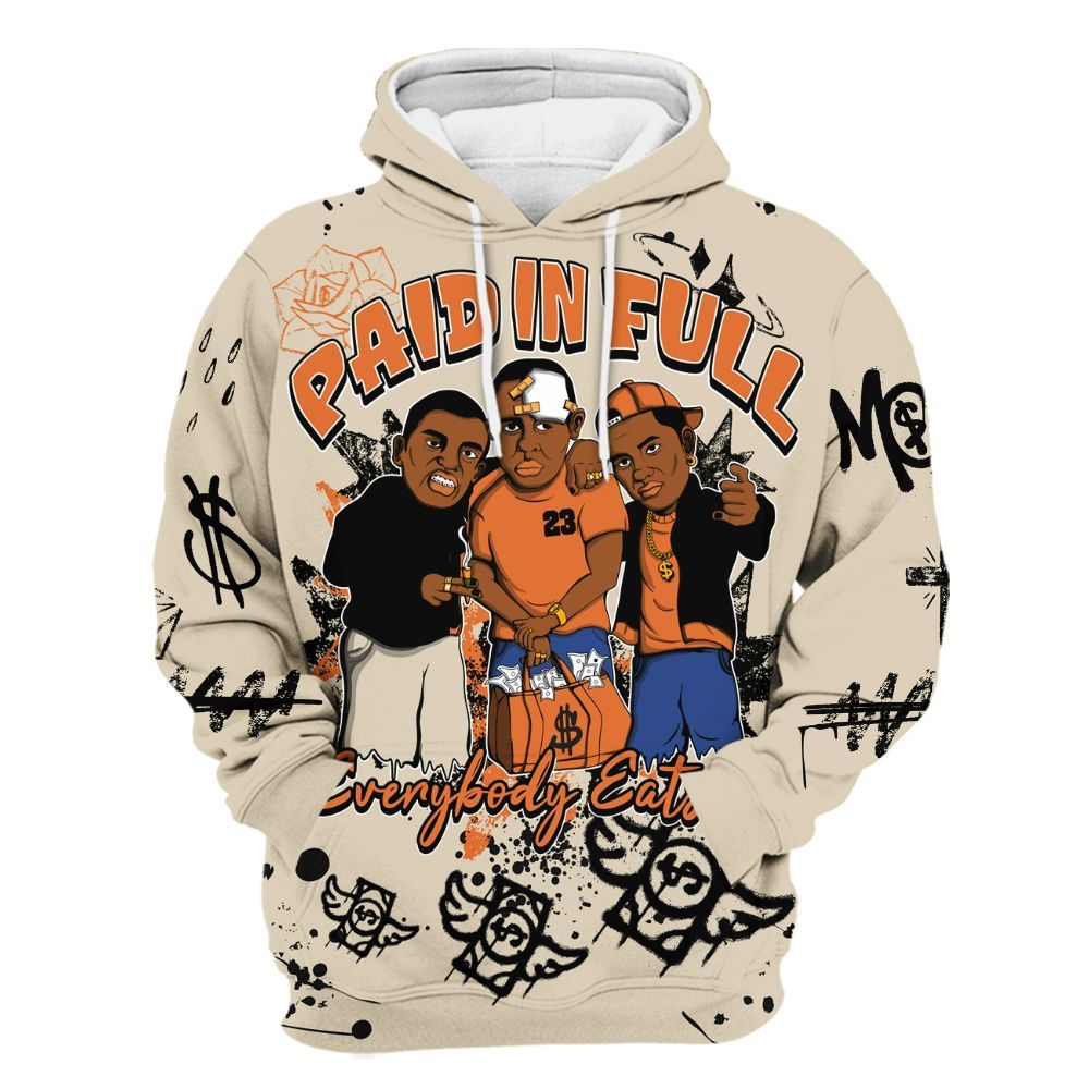 Hoodie To Match Air Max 90 Rattan Birch - Everybody Paid In Full Crayon All Over Print