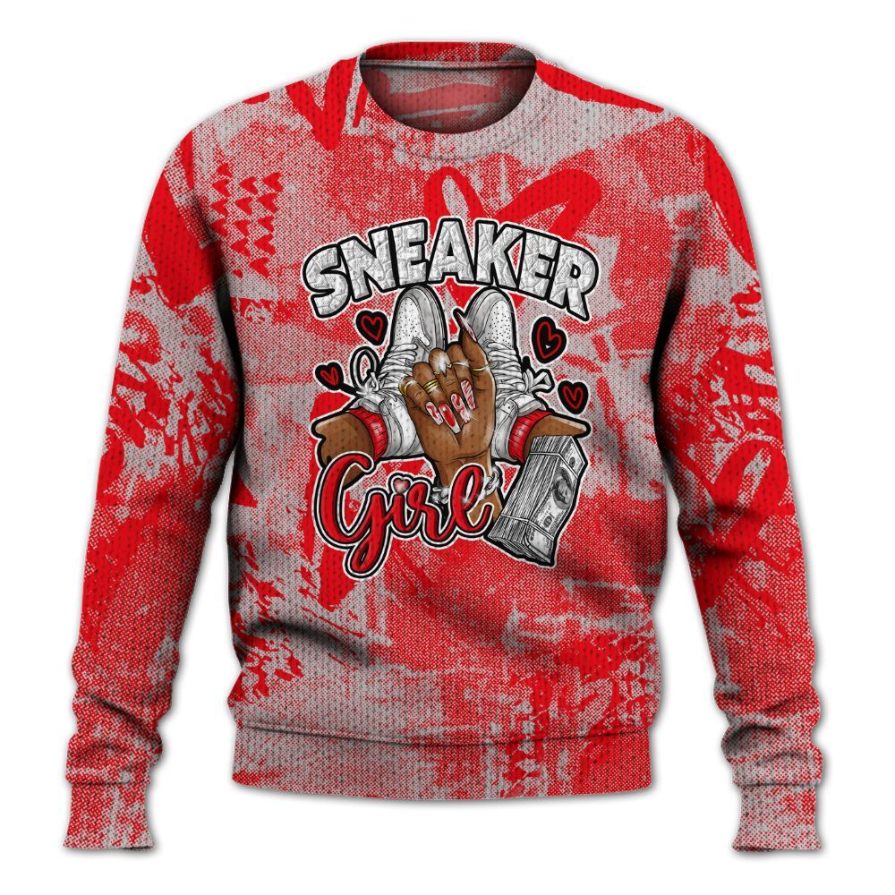 Knitted Sweater To Match Air Max 1 Low Poly - Sneakerz Girlz Heart Grunge