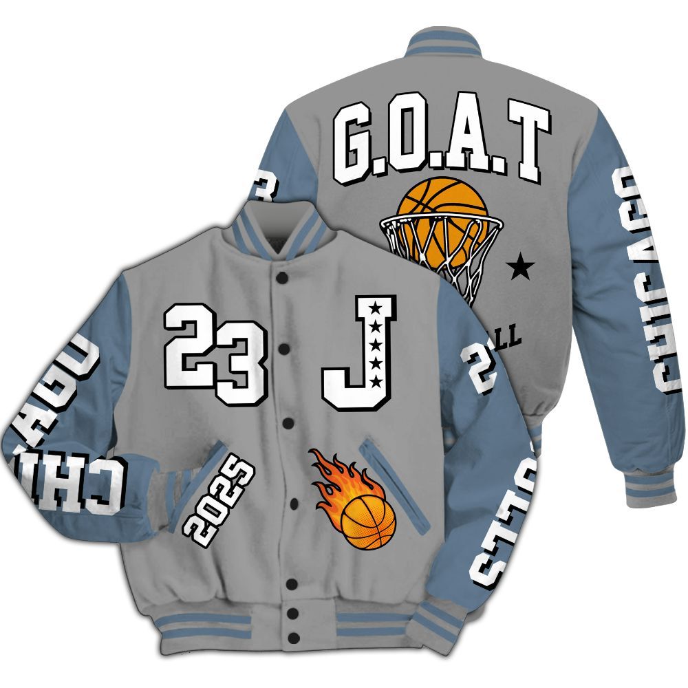 Varsity Jacket To Match Black Chrome 6s - Chicago 23 Basketball All Over Print