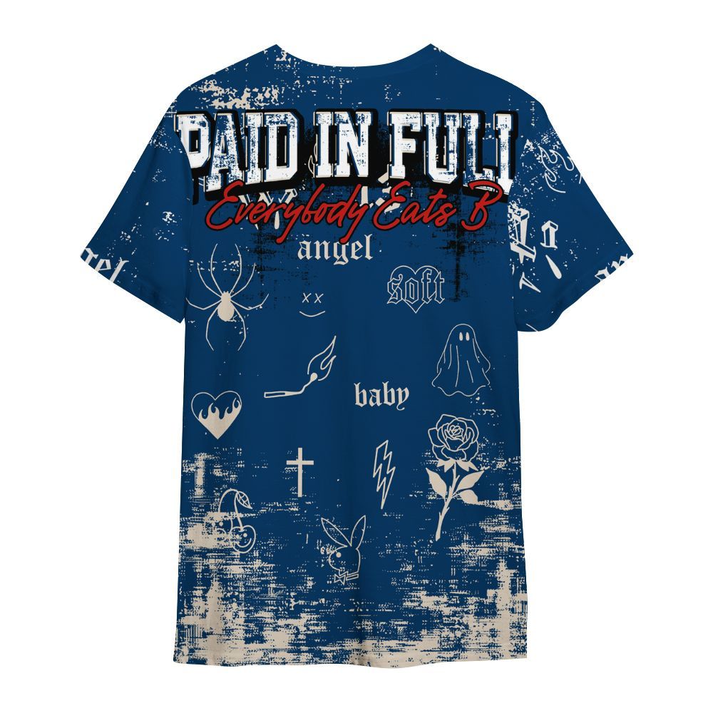 Shirt To Match Retro Rare Air 11s - Paid In Full Money Street Graphic All Over Print