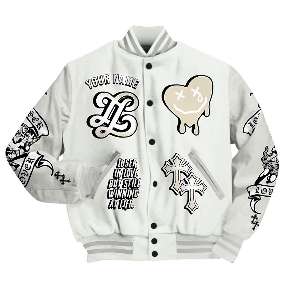 Varsity Jacket To Match Grand Finale 11s - LOVER LOSER Custom Name All Over Print
