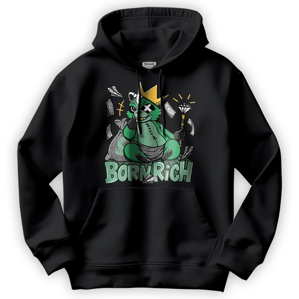 Sweatshirt To Match Hoodie Born Rich Raccoon, 3 Green Glow Hoodie To Match Sneaker 2404 DNY