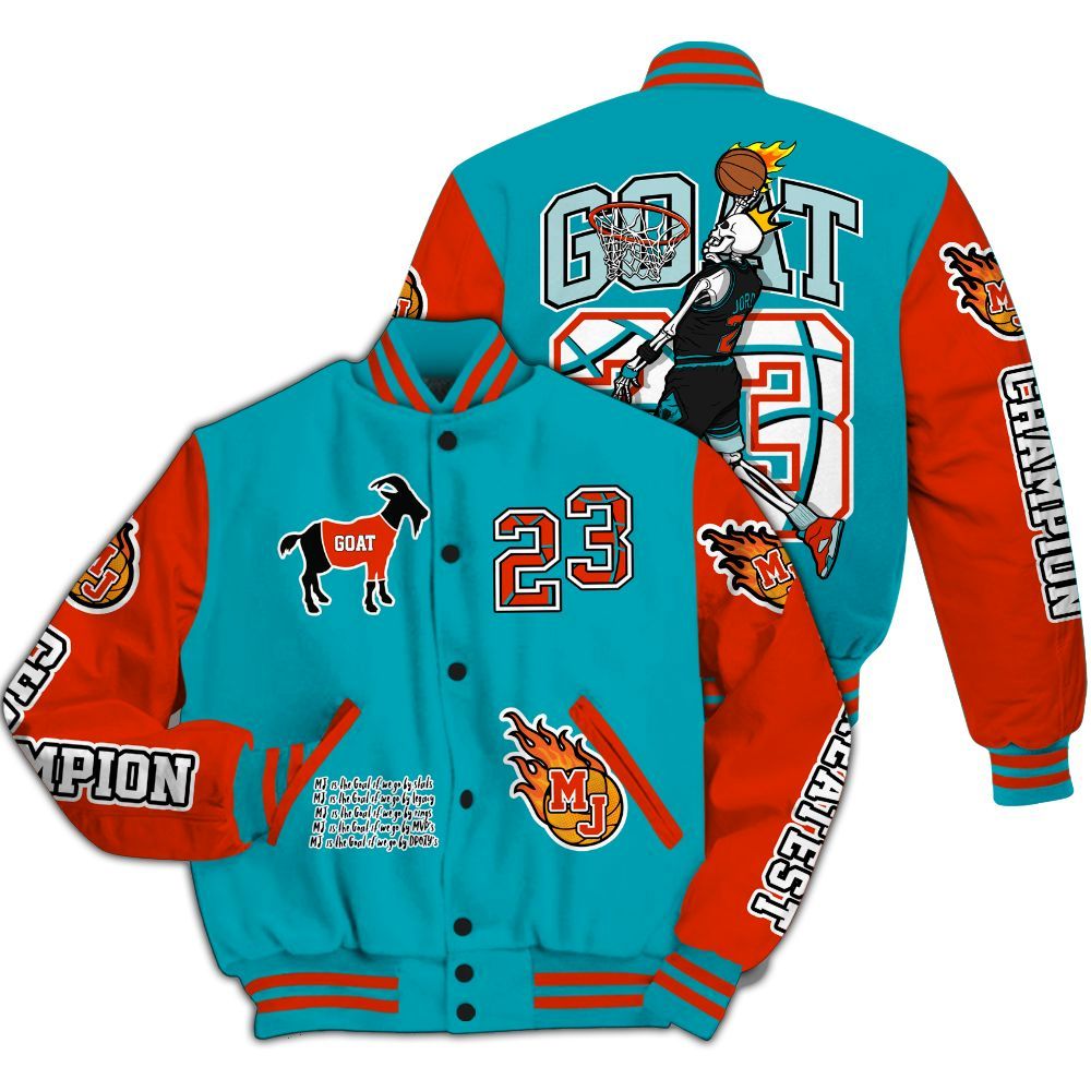 Varsity Jacket To Match Dunk Low KD 17 N7 - 23 G.0.A.T Jump Up Basketball All Over Print