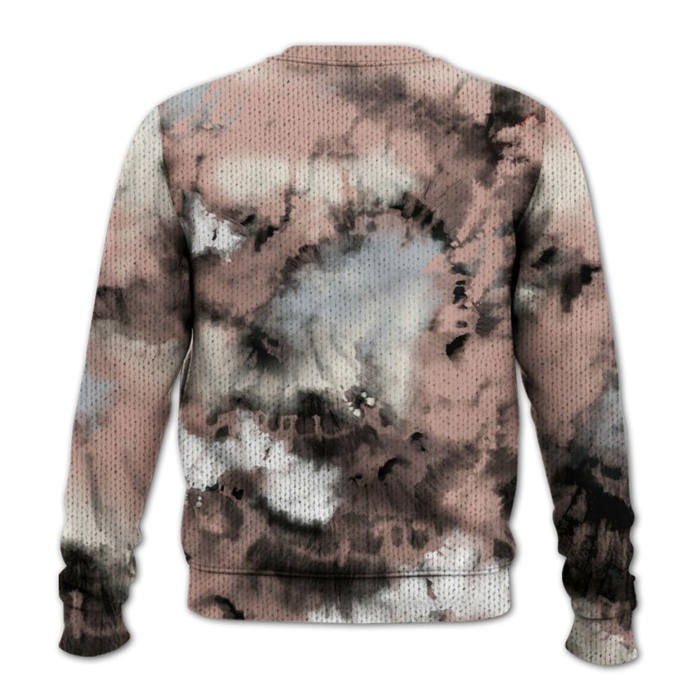 Knitted Sweater To Match Air Force Low 1 Arctic Orange - God Blessed Tie Dye